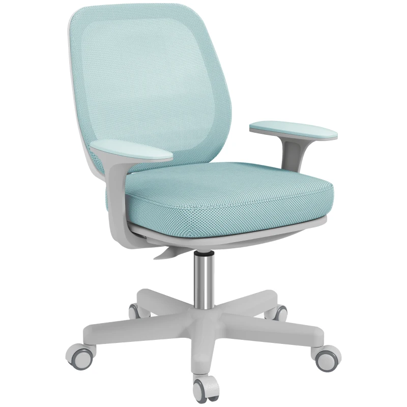 Vinsetto Bürostuhl, Ergonomisch Schreibtischstuhl mit Drehfunktion, Höhenverstellbar 55 x 48 x 82,5-94,5 cm Grün