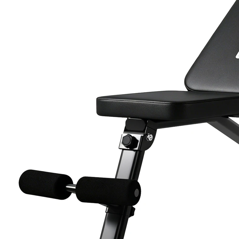 SPORTNOW Banco Ajustable con Bandas de Resistencia Plegable Inclinado/Declinado/Plano 75x45 cm Negro
