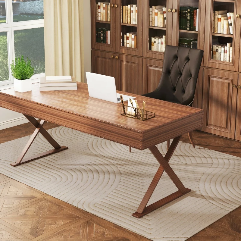 HOMCOM Covor Modern Antiderapant din Poliester și Bumbac cu Design Liniar, pentru Living, Dormitor, Crem