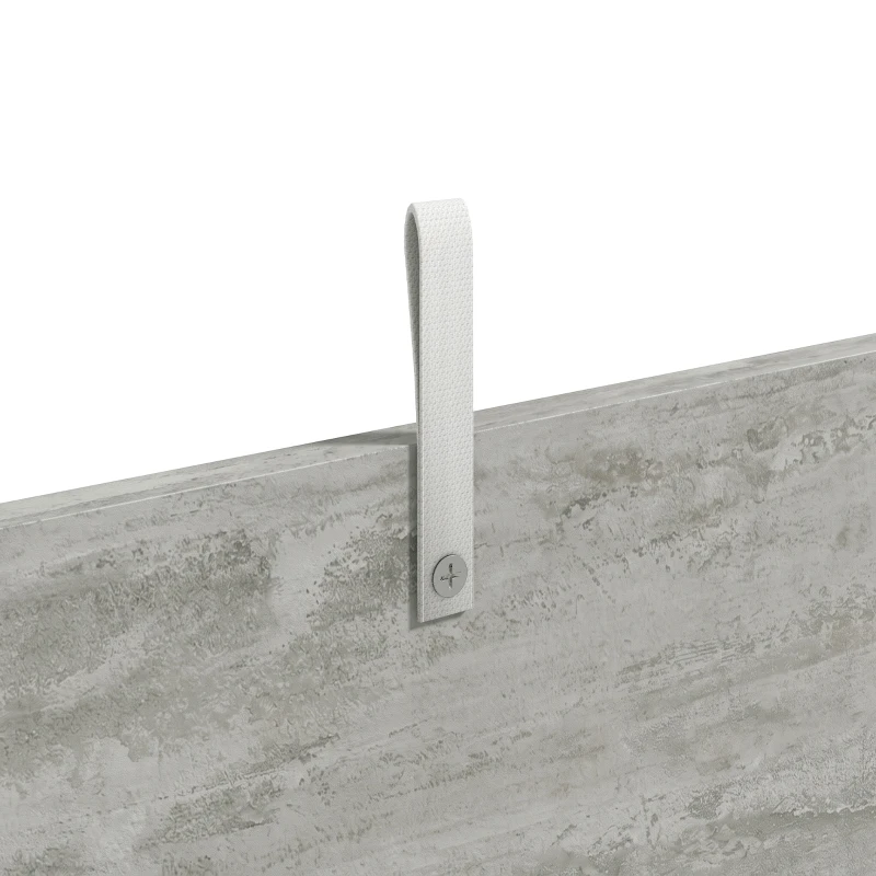 HOMCOM Coffre de Rangement, Banc de Rangement avec Couvercle Rabattable et Charnières de Sécurité, 80 x 40 x 45 cm, Gris