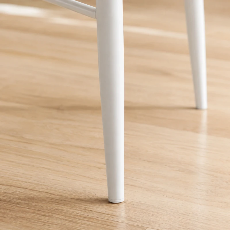 HOMCOM Juego de Mesa y Sillas de Comedor 5 Piezas Mesa de Cocina Rectangular con 4 Sillas Acolchadas 106x66x75 cm Roble