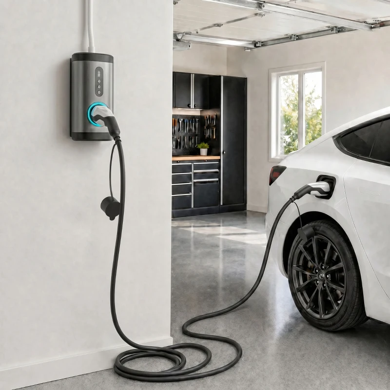 HOMCOM Typ 2 EV-laadkabel, 11 kW, 16 A, Mode 3, 3-fasen, 5 m – Verlengkabel voor elektrische auto's & plug-in hybrides