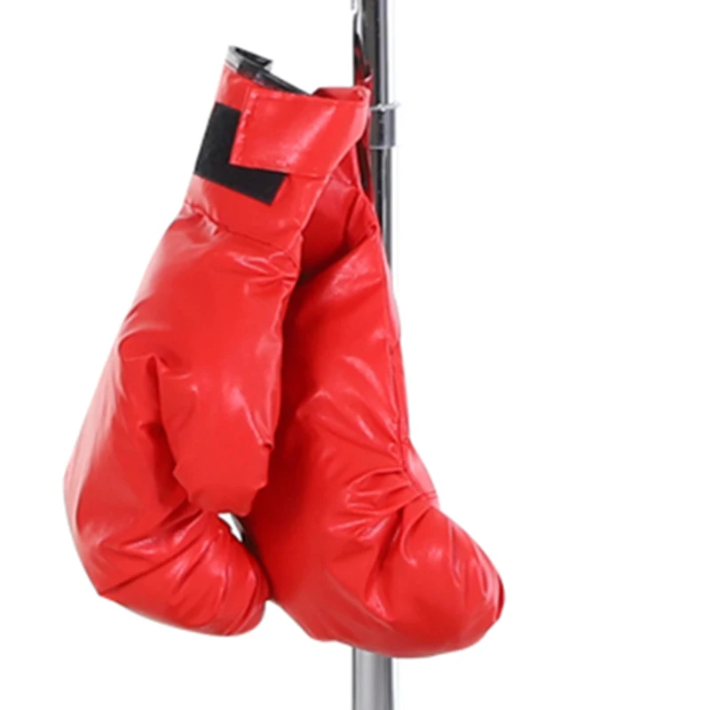 HOMCOM Boksbalset, 136-154 cm in hoogte verstelbaar, inclusief een paar handschoenen, Geschikt voor professionals en beginners
