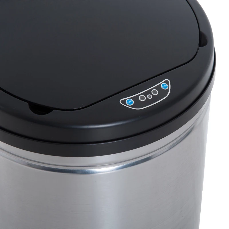 HOMCOM afvalemmer met automatische sensor met binnenemmer 30 l / rond