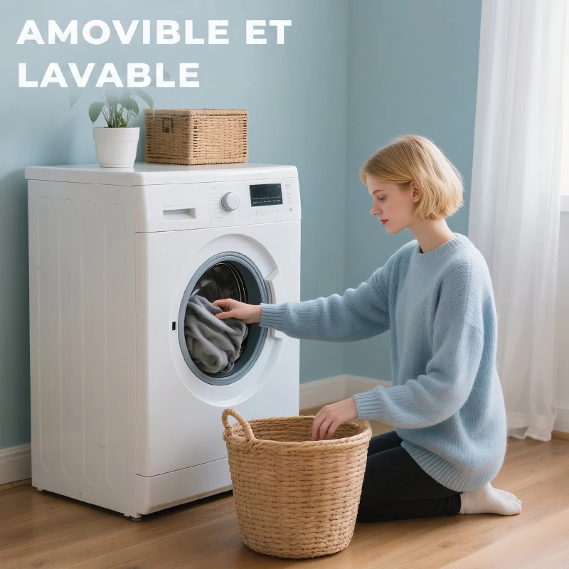PawHut Lit de Bureau pour Chat Rotation de 360° et Hauteur Réglable, Lit pour Chat Lavable avec Balle Jouet,  35x35x48cm, Gris