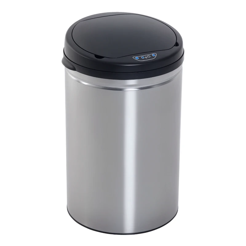 HOMCOM afvalemmer met automatische sensor met binnenemmer 30 l / rond