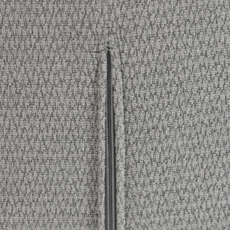 HOMCOM Conjunto de 2 Banquetas de Bar, Cadeiras de Bar Estofadas em Chenille, Assento Largo 67 cm, Encosto e Apoio para os Pés, Cinza