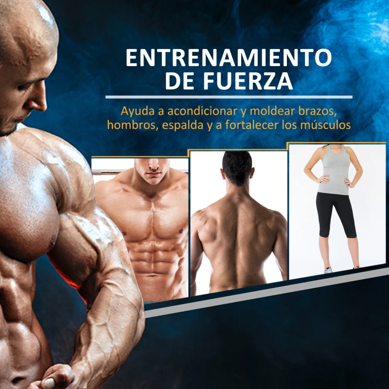 HOMCOM Mancuerna Hexagonal 12,5 kg de Hierro Fundido Recubierta de Goma para Entrenamiento en Casa Gimnasio Negro