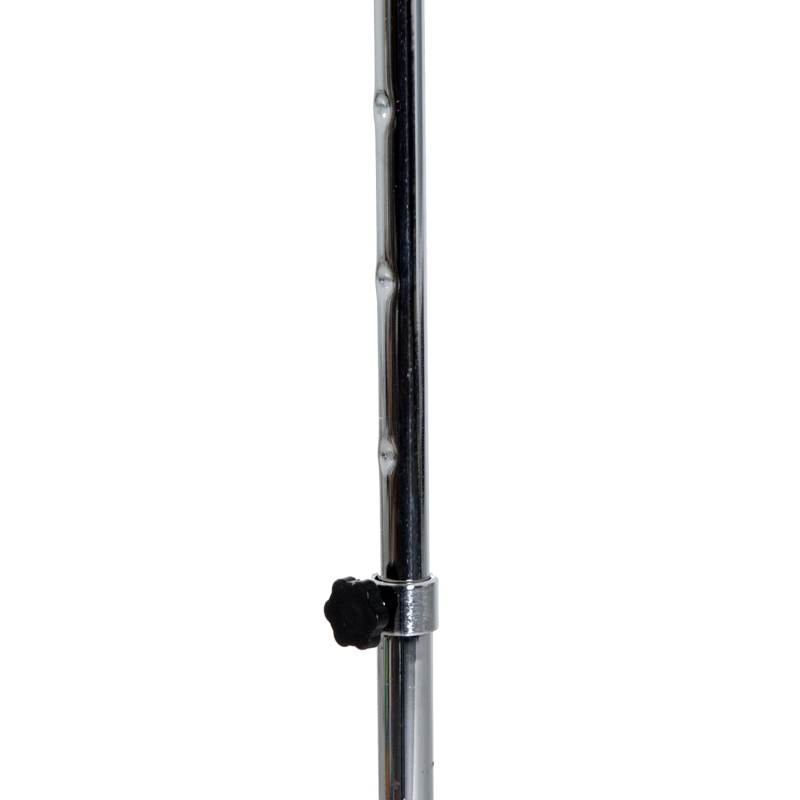 HOMCOM Boksset met Punchbal, Verstelbaar in Hoogte, Incl. Bokshandschoenen, 126-144cm, Zwart(m-8)