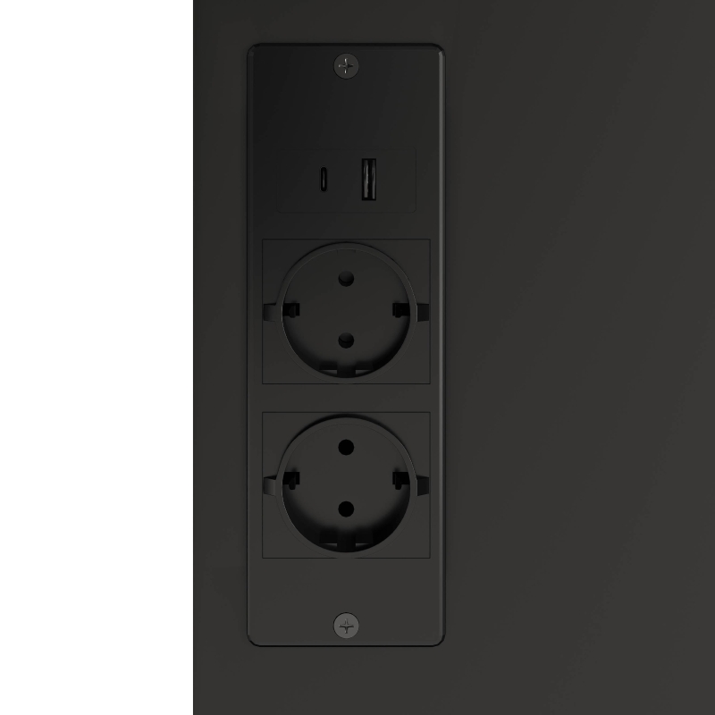 Armario alto de cocina con función de vinoteca, tira LED, baldas regulables, 105x40x180 cm, Negro