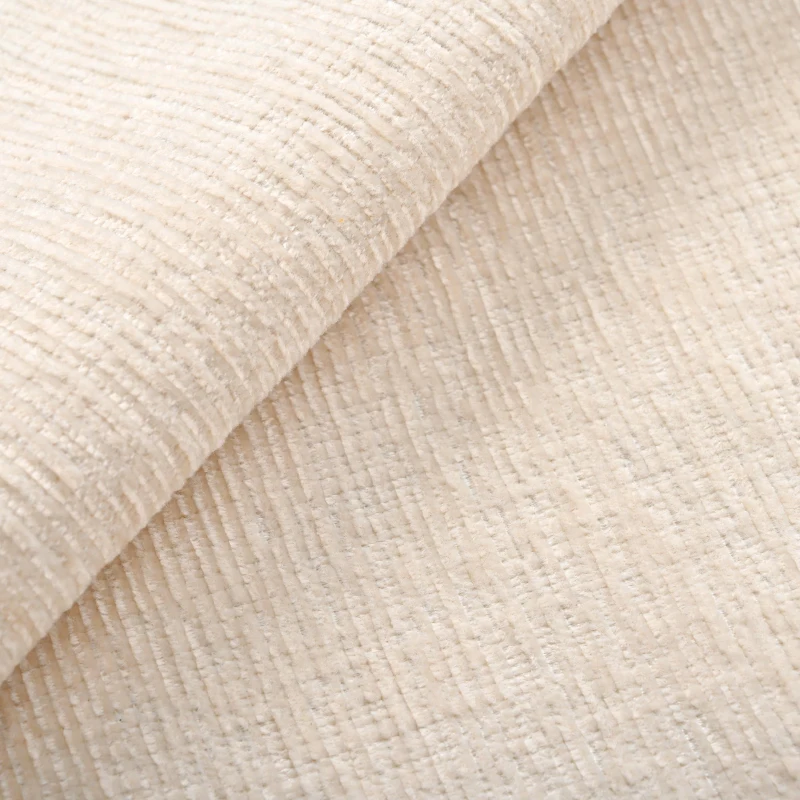 Divano angolare moderno in ciniglia con cuscini, schienale reclinabile e portabicchieri, 280x136x82 cm, Beige