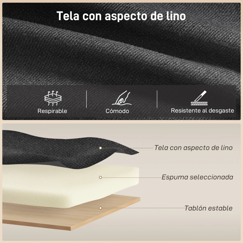 HOMCOM Sofá Esquinero Convertible Sofá Cama 3 Plazas 192 cm con Chaise Longue Reversible Almacenamiento Oculto Gris Antracita