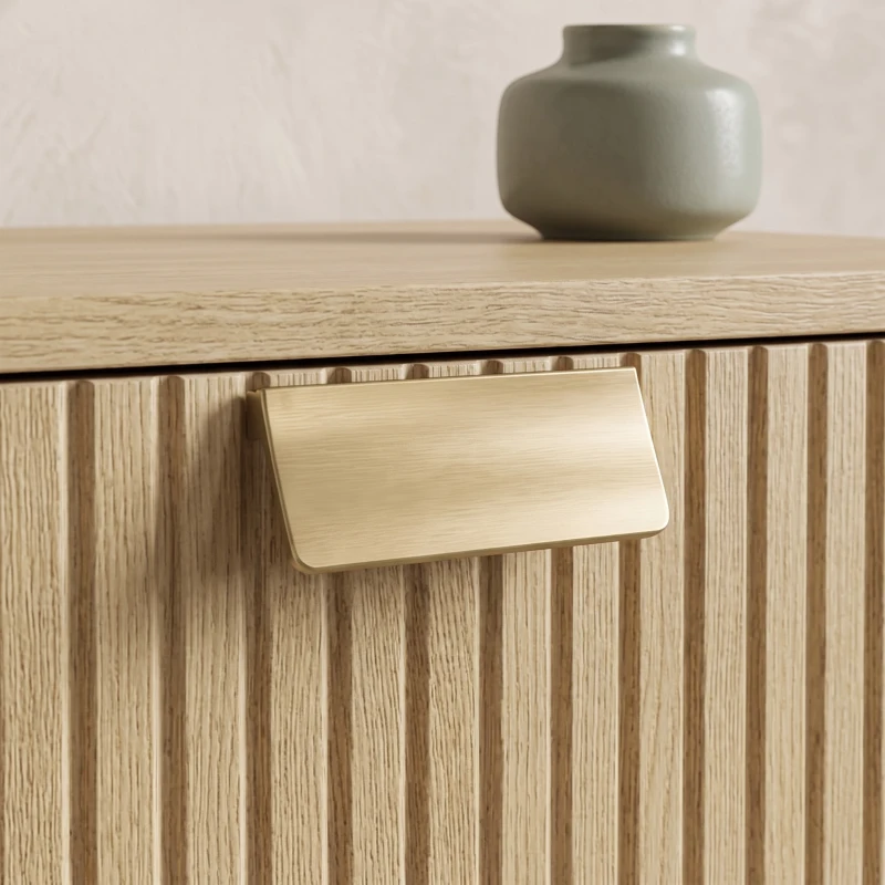 HOMCOM Modern Floating Nightstands Set of 2, Wall Mounted Bedside Tables with 2 Drawers, Oak