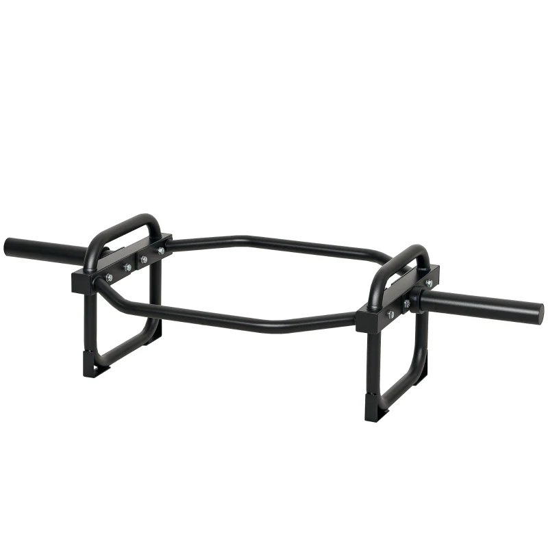 SPORTNOW Barra Olimpica Esagonale 5cm con Capacità 300kg, Design Facile da Caricare per Panca, Stacchi, Scrollate, Squat e Trasporti del Contadino