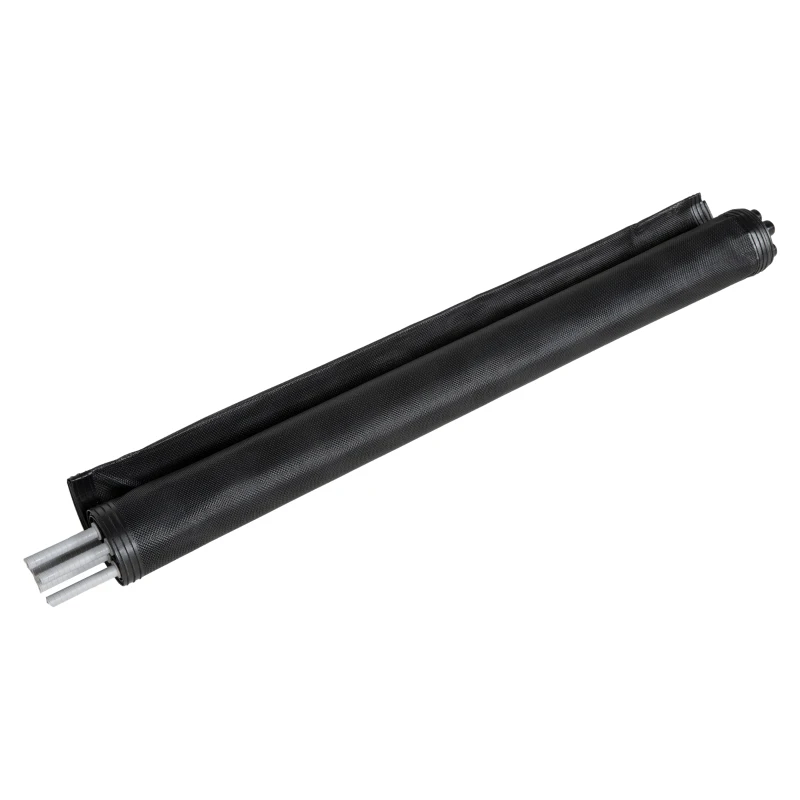 Outsunny Zwembad Veiligheidshek, Zwembadhek voor Kinderen, 4-delig, Aluminium/Texteline, 365 x 126 cm, Zwart