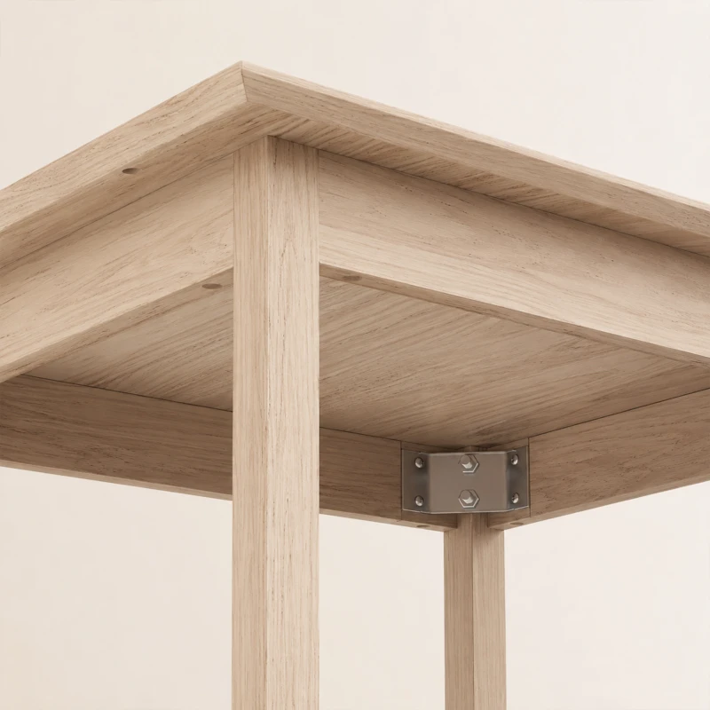 HOMCOM Keukentafel Eettafel Vierkante tafel, modern design, 75 cm x 75 cm x 76 cm, natuurhout