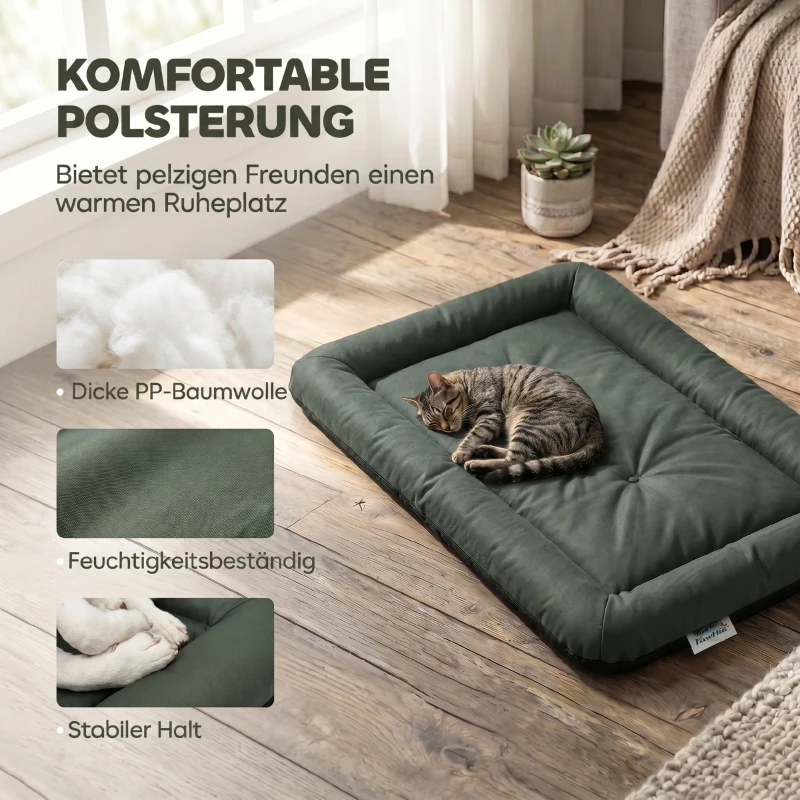 PawHut Hundebett Wasserdichtes Hundebett mit rutschfester Unterseite faltbar Waschbar für mittelgroße & große Hunde Katzen