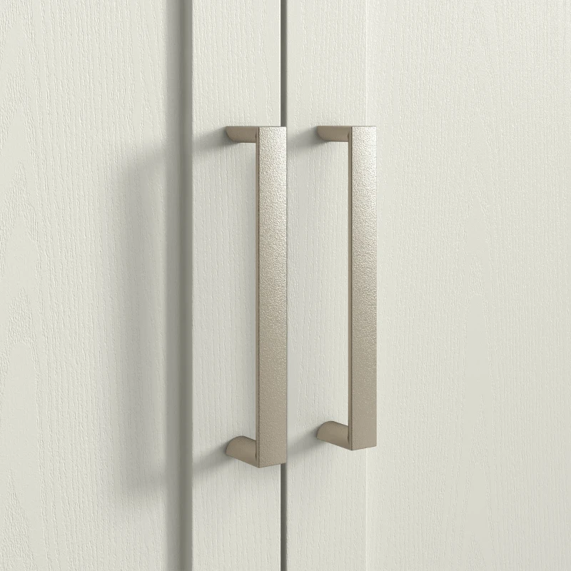 HOMCOM Meuble sous lavabo meuble de salle de bain avec placard à deux niveaux étagères réglables 90l x 30P x 63H cm crème