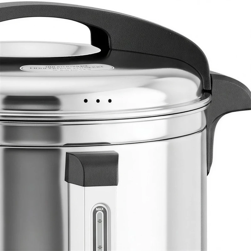 HOMCOM 13L Catering Urn, 2500W Stainless Steel Hot Water Boiler Dispenser with Thermostat, Keep Warm Function and Easy Pour Tap