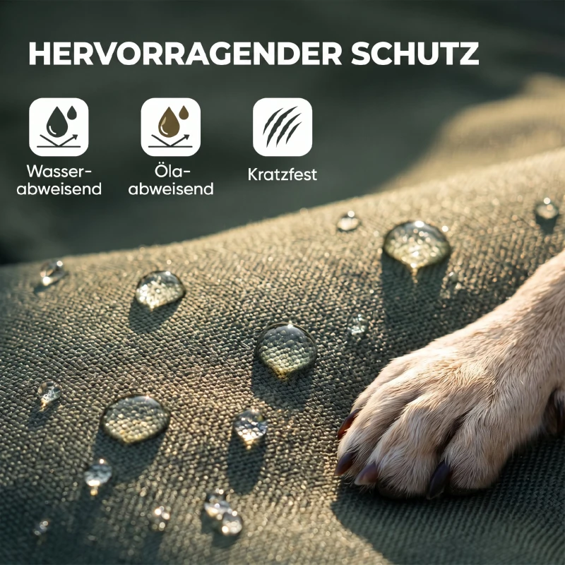 PawHut Hundebett Wasserdichtes Hundebett mit rutschfester Unterseite faltbar Waschbar für mittelgroße & große Hunde Katzen