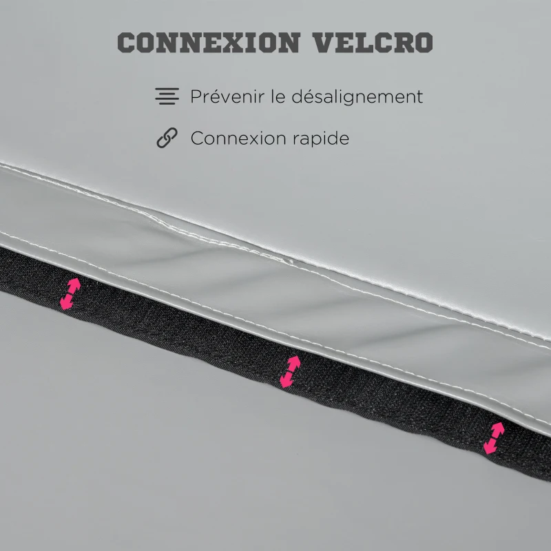 HOMCOM Tappeto Pole Dance Ballo Ginnastica Antiscivolo, Tappeto per Pole Dance Portatile e Rimovibile Pieghevole per Casa Palestra Ø150x5cm, Grigio