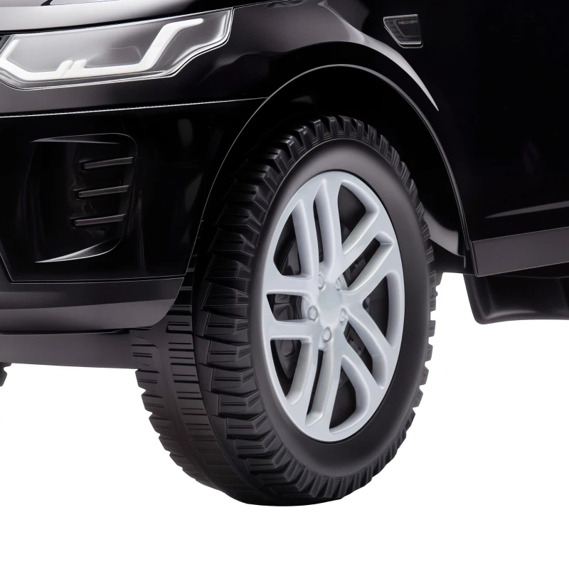 AIYAPLAY Correpasillos Infantil con Licencia Land Rover Vehículo para Empujar Claxon Sonidos de Motor Almacenamiento Bajo el Asiento Negro