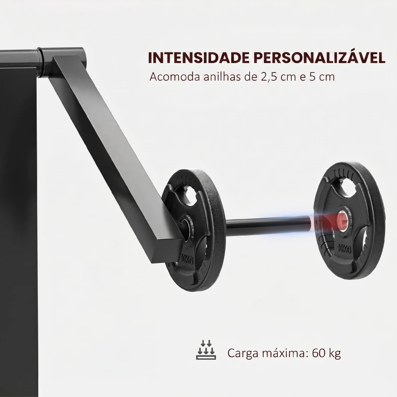 SPORTNOW Máquina de Bíceps e Tríceps 2 em 1 com Banco Scott e Assento Regulável em Altura para Casa e Ginásio