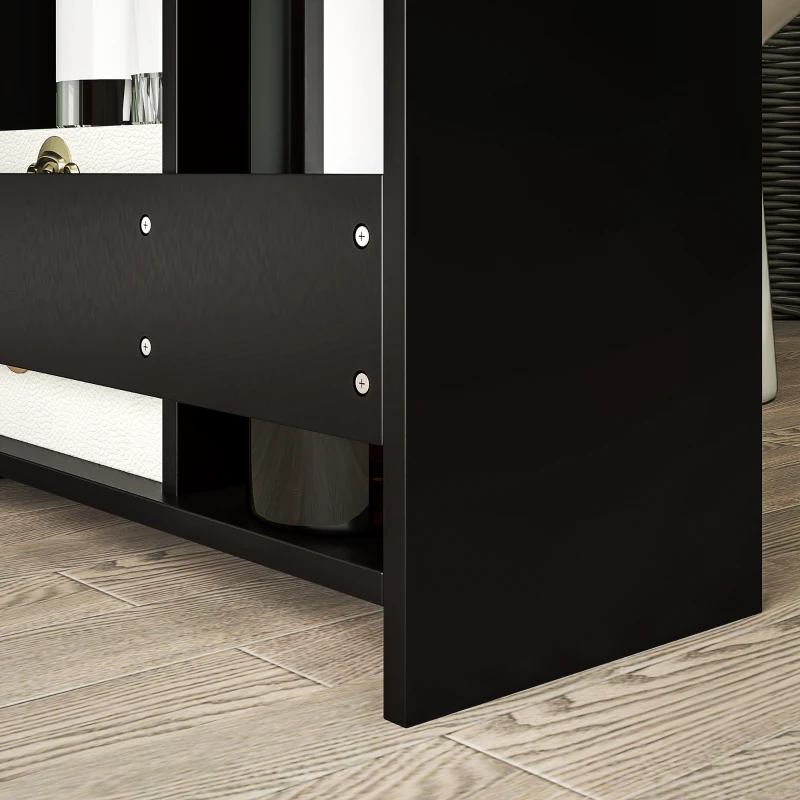 HOMCOM Móvel para Banheiro com Suporte para Papel Higiénico 2 Gavetas Organizadoras em MDF 17x48x58 cm