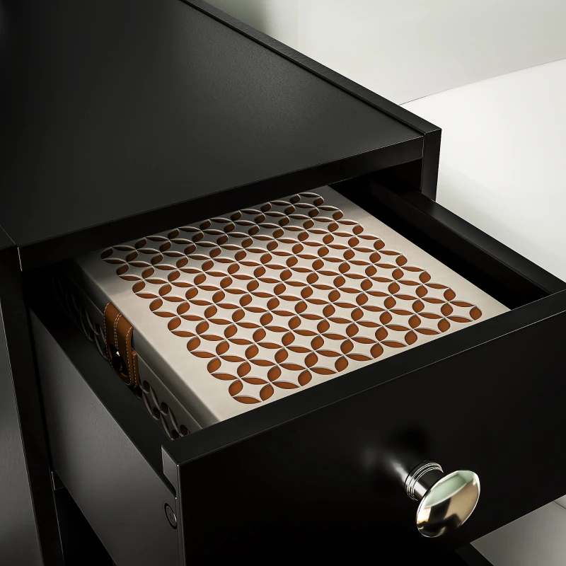 HOMCOM Móvel para Banheiro com Suporte para Papel Higiénico 2 Gavetas Organizadoras em MDF 17x48x58 cm