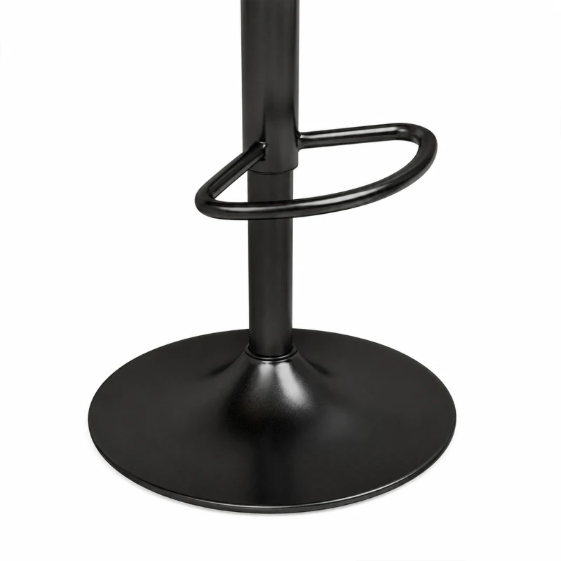 HOMCOM Set 2 sgabelli da bar girevoli 360° in PU, altezza regolabile 76-98 cm, marrone scuro