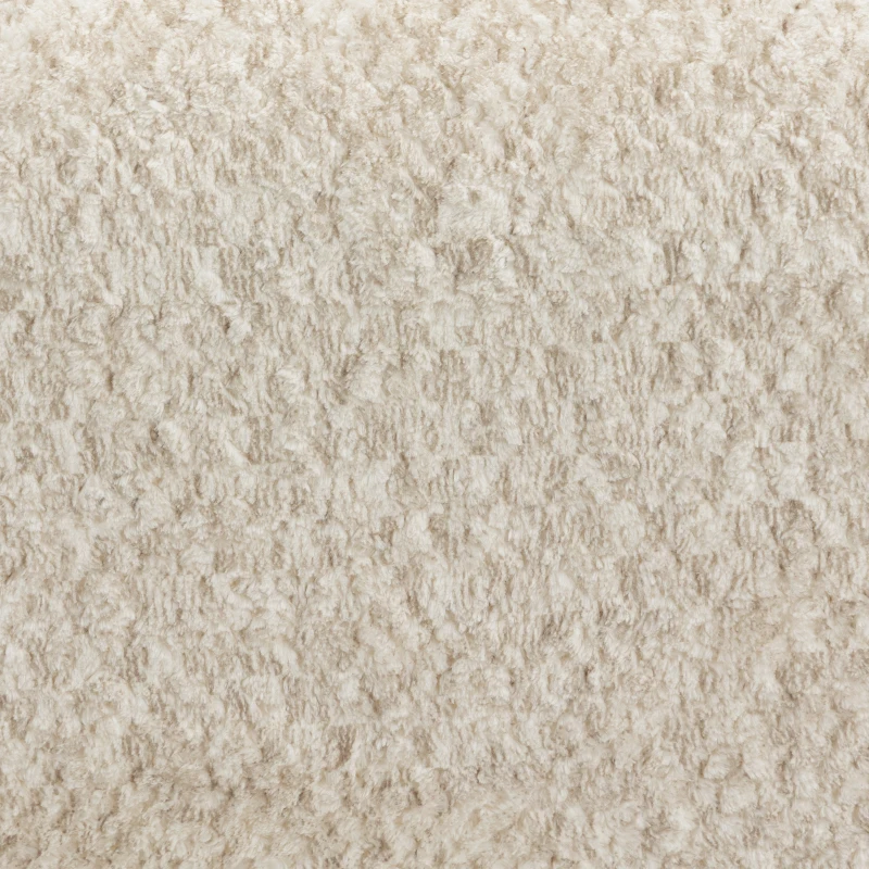 HOMCOM Poltrona de Sala Giratória 360° Poltrona 1 Lugar Estofada em Chenille com Assento Extra-largo Enchimento Espesso Bege