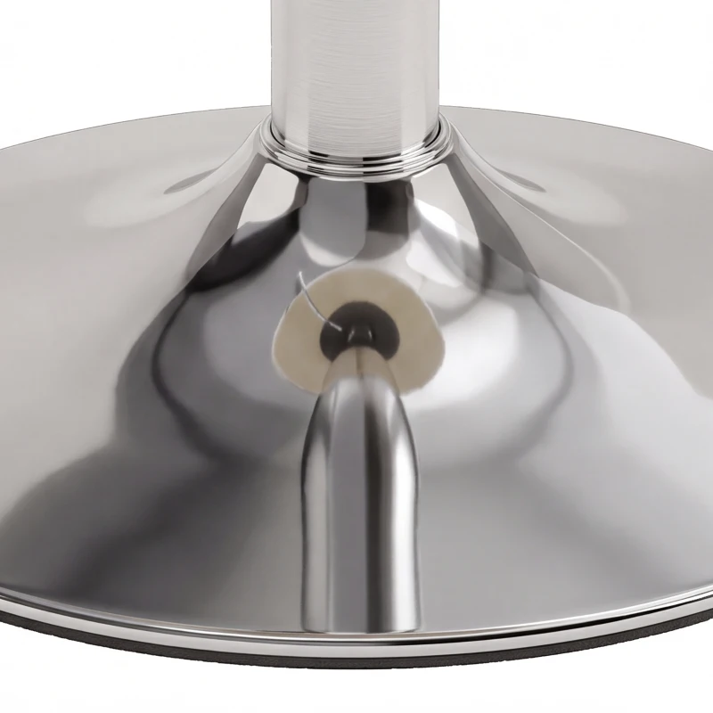 HOMCOM Banqueta de penteadeira em PU, banqueta de maquiagem giratória, banqueta de bar regulável em altura 51-66 cm, creme
