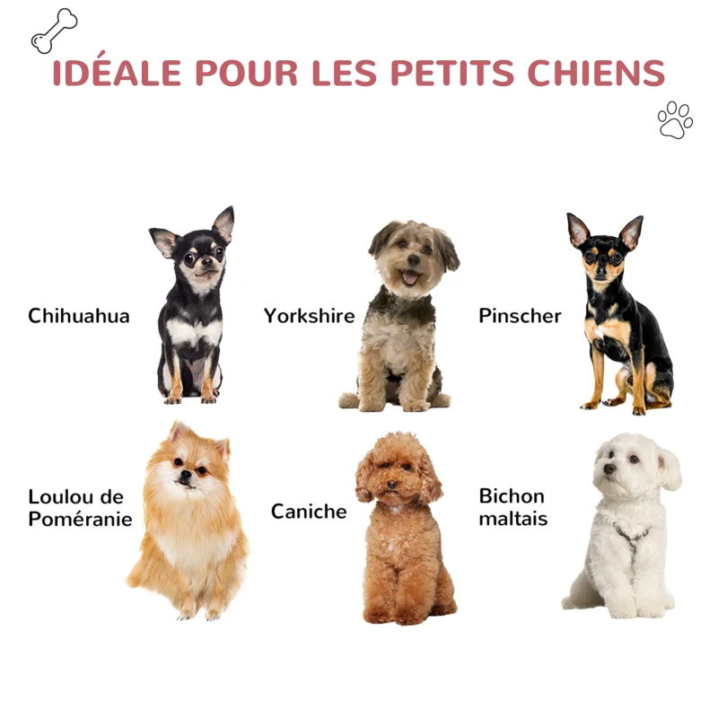 PawHut Niche pour chien extérieur et intérieur double porte en métal et multi-ventilation 59 x 75 x 66 cm rouge