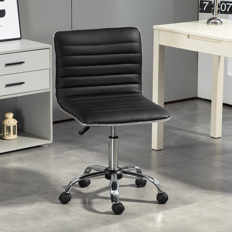 HOMCOM Chaise bureau fauteuil de bureau à roulettes pivotante hauteur réglable siège rembourrée 48 x 52 x 78-90 cm noir