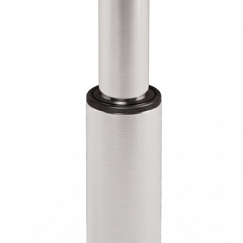 HOMCOM Banqueta de penteadeira em PU, banqueta de maquiagem giratória, banqueta de bar regulável em altura 51-66 cm, creme