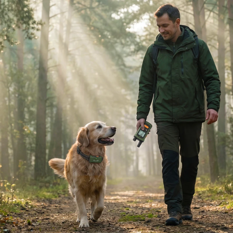 PawHut Dog Training Collar with 3200Ft Remote Range, Anti Barking Device with 3 Modes, IPX7 Waterproof, Rechargeable