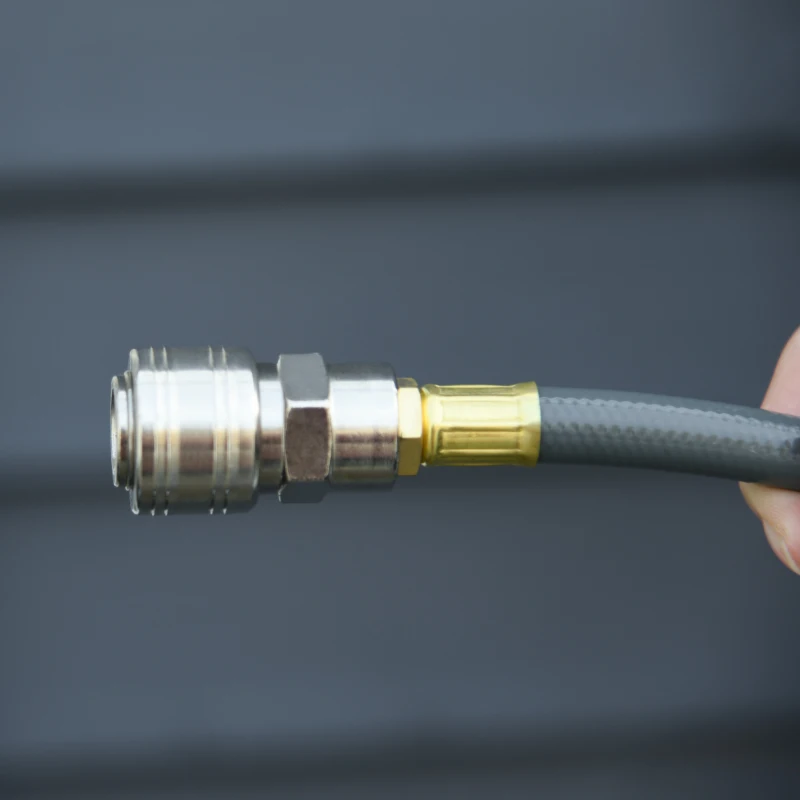 DURHAND Carrete de Manguera de Aire Comprimido Automático de 20 m Conector de 1/4'' BSP Soporte para Pared Giratorio 180° Gris