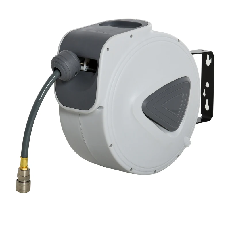 DURHAND Derulator Automat pentru Furtun Da Perete Profesional, Conector Ø1/4''furtun 15m