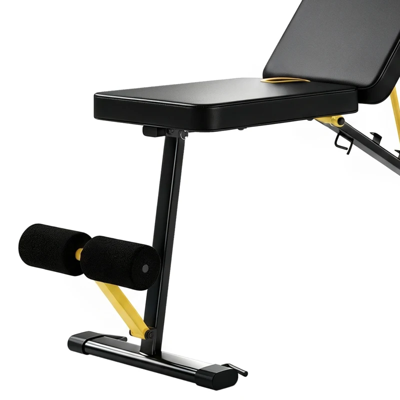 SPORTNOW Adjustable Weight Bench, 300kg Incline Decline Flat Foldable Bench Press with 7 Backrest Positions and Resistance Bands