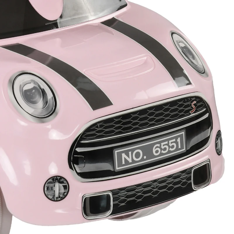 AIYAPLAY Loopauto voor Kinderen, Anti-Kantelbescherming, Toeter, Antislip Zitting, Kunststof, Roze