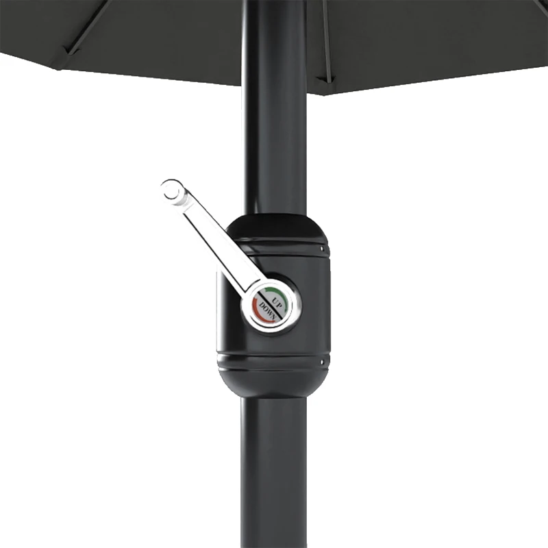 Outsunny Dubbele Zonnescherm, Dubbele Parasol 2,7m voor Tuin en Terras, Gezins, Grijs