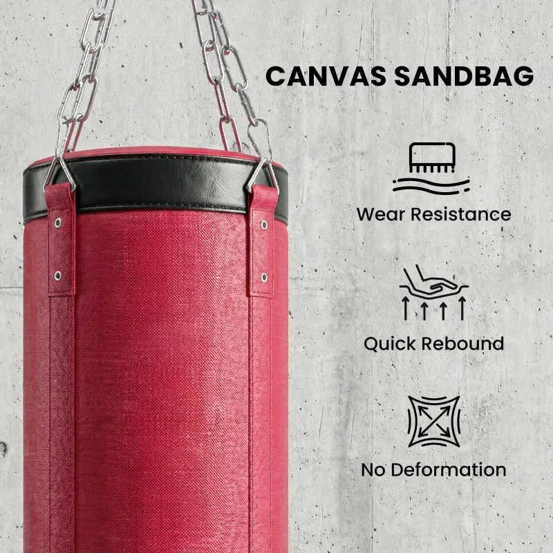 SPORTNOW Boxsackständer 185-231cm Höhenverstellbar Freistehender Boxsackhalter mit Boxsack Dreiecksbasis Gewichtenhalter