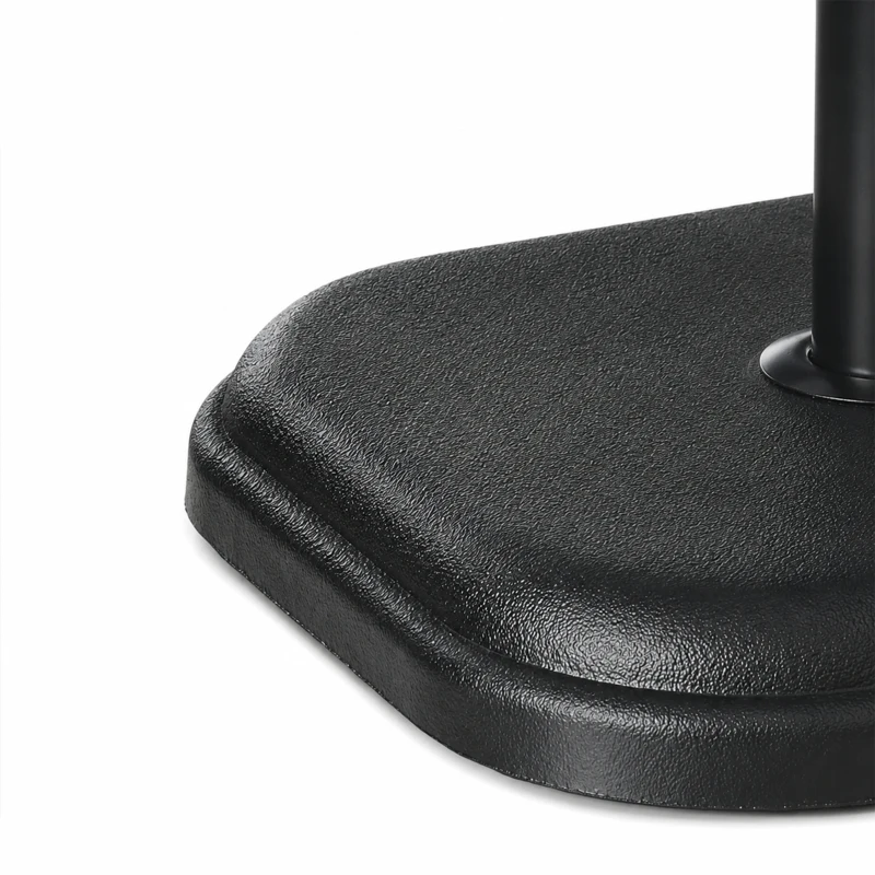 Outsunny 11kg Concrete Garden Parasol Base Holder - Square Outdoor Table Umbrella Stand Weight, Black