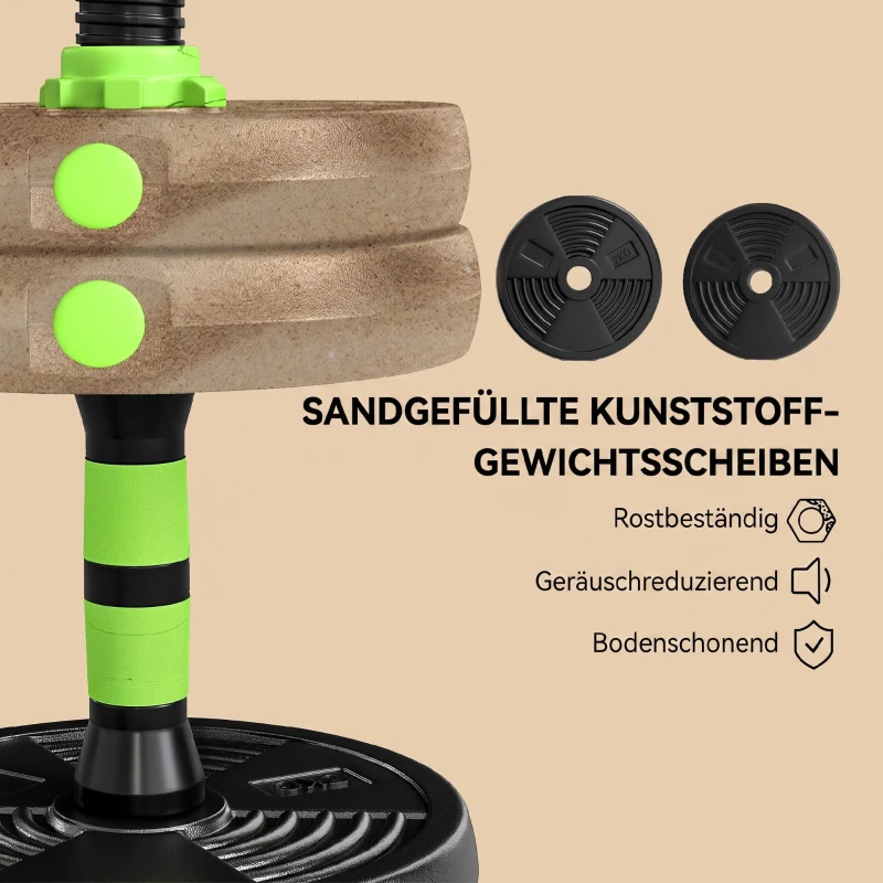 SPORTNOW Hantelset verstellbar 15 KG Kurzhantel Set Kurzhanteln Langhanteln Hanteln Set für Krafttraining