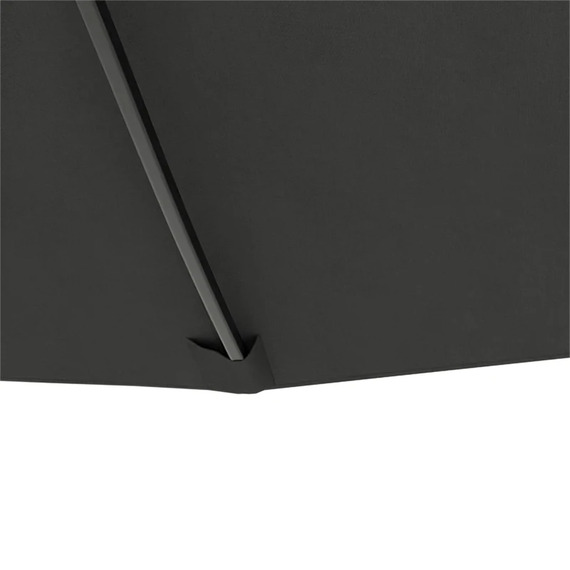 Outsunny Dubbele Zonnescherm, Dubbele Parasol 2,7m voor Tuin en Terras, Gezins, Grijs