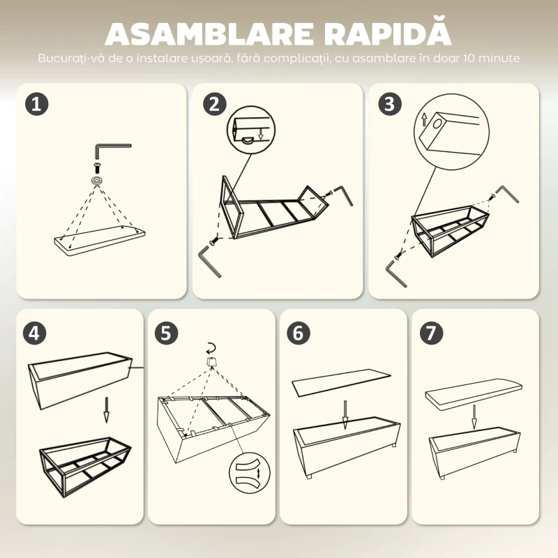 HOMCOM Bancă pentru Capătul Patului cu Spațiu de Depozitare de 84L, din Țesătură cu Aspect de Catifea și Oțel, 112x42x40 cm, Bej
