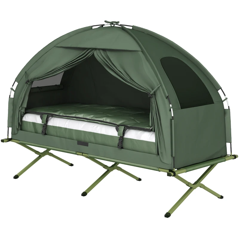 Outsunny – Tenda da Campeggio Moderno e Stabile 193 x 78 x 160cm Verde