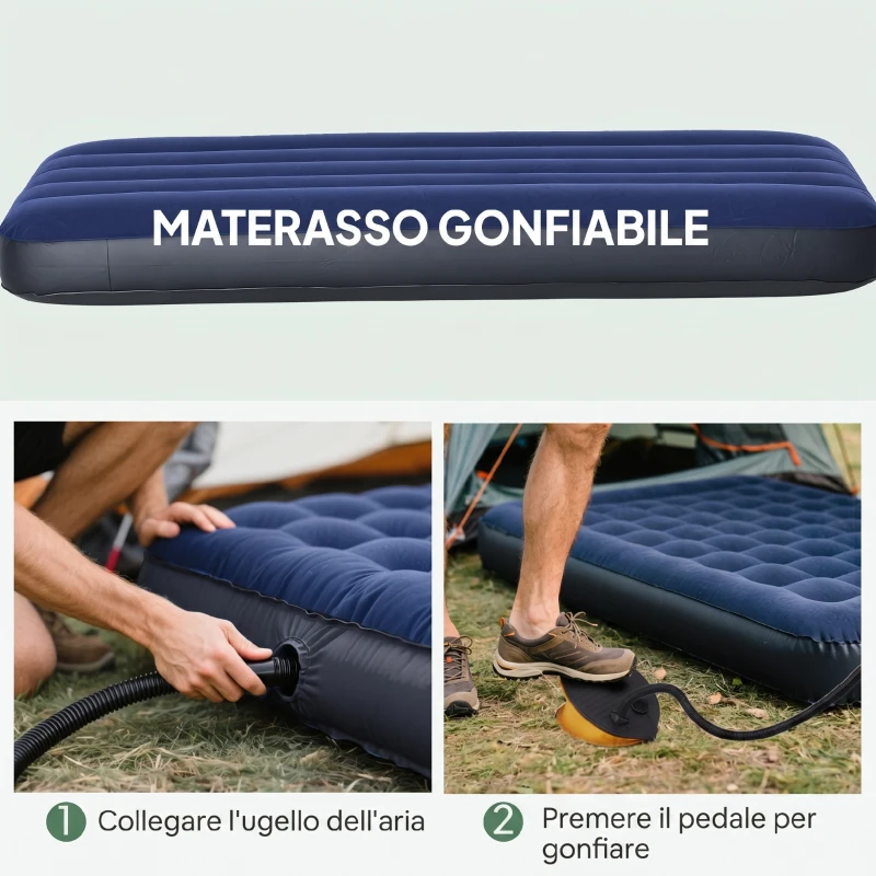 Outsunny – Tenda da Campeggio Moderno e Stabile 193 x 78 x 160cm Verde