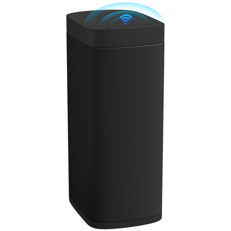 HOMCOM 50L Sensor-Mülleimer, berührungslos Küchenmülleimer mit Bewegungssensor, fingerabdruckresistent