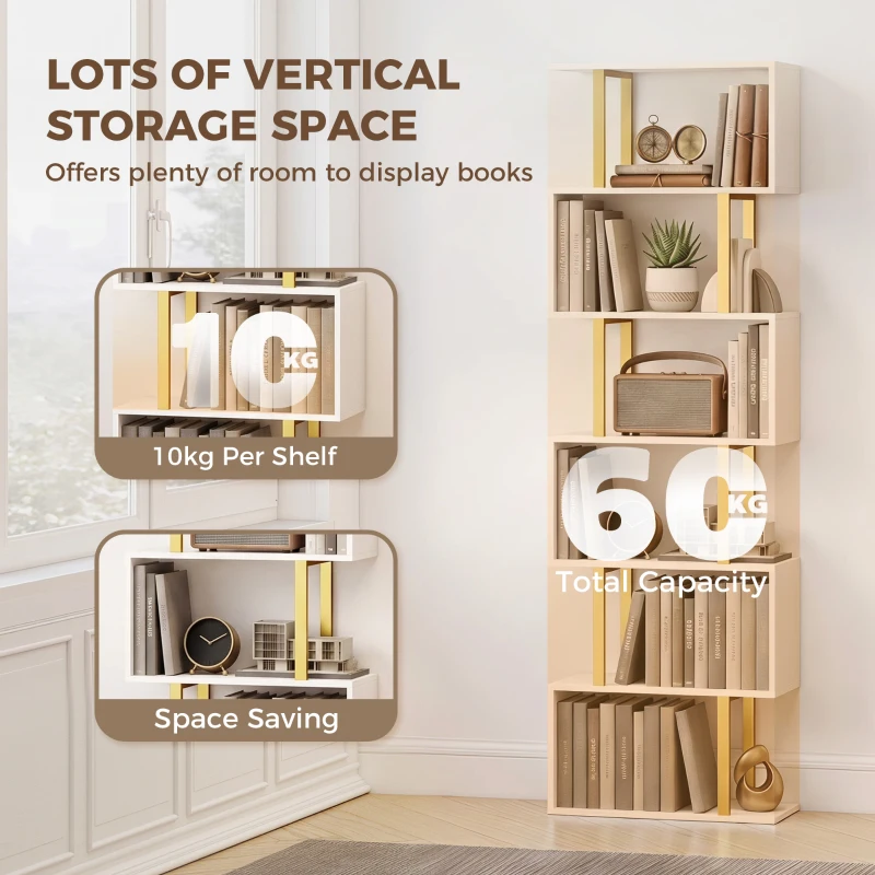 HOMCOM standing units free bookshelves industrial case bedroom
